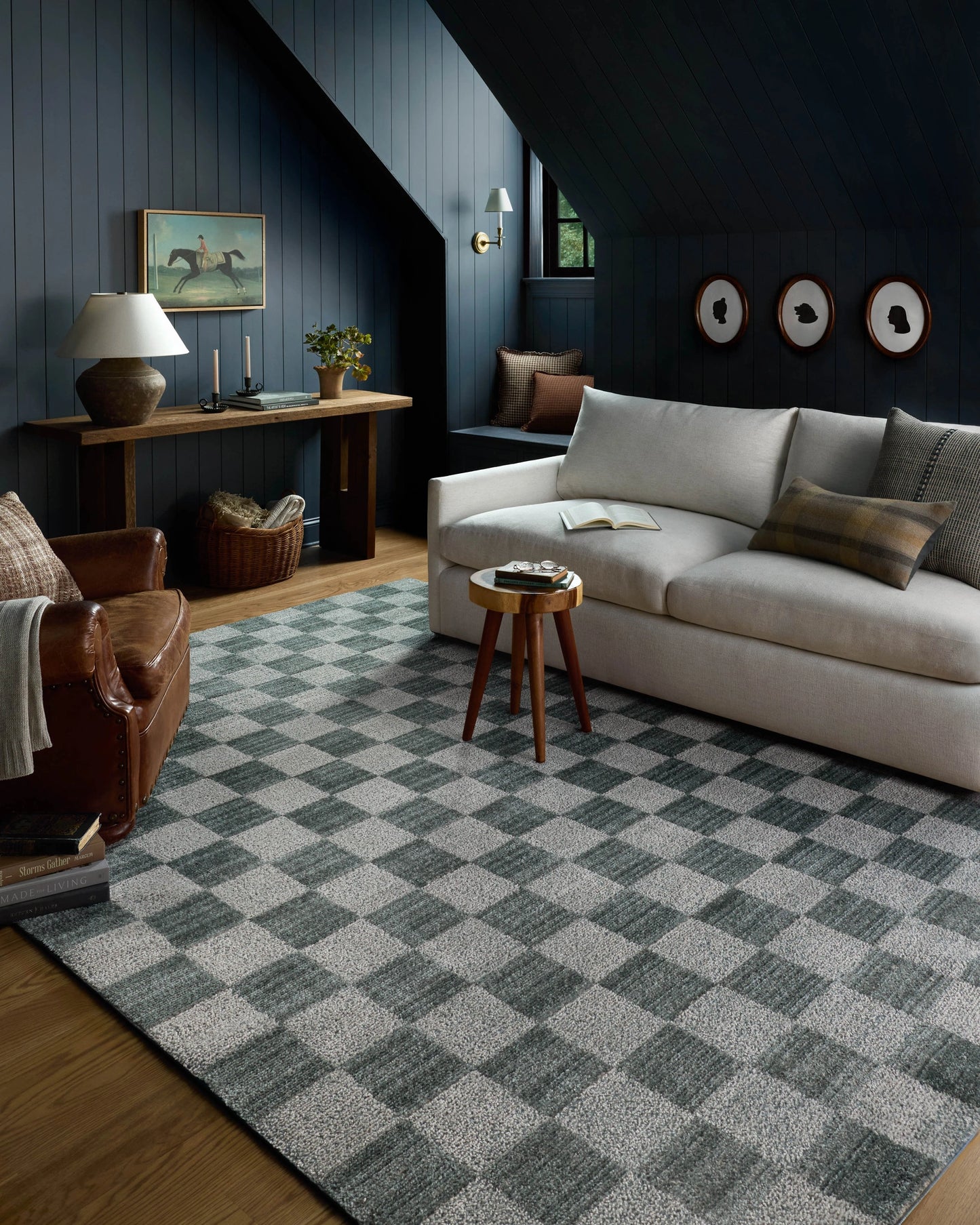 Chris Loves Julia x Loloi Calvin Blue / Ivory 7'-10" x 10' Area Rug