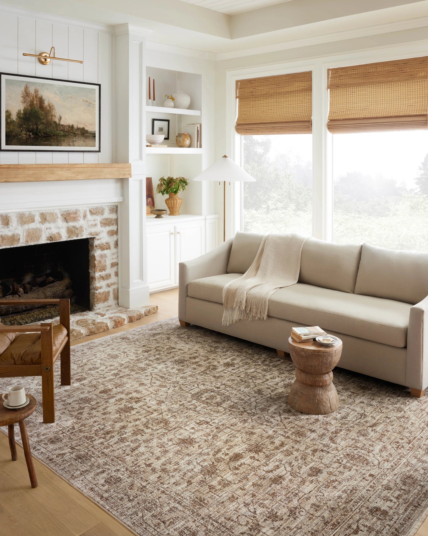Loloi Sorrento Bark / Natural 5'-3" x 7'-6" Area Rug