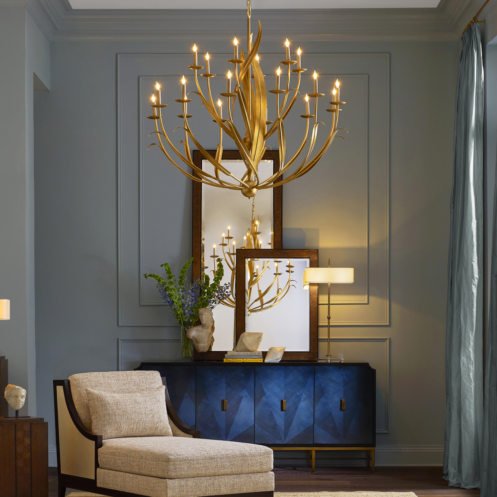 
                      
                        Menefee Large Gold Chandelier
                      
                    