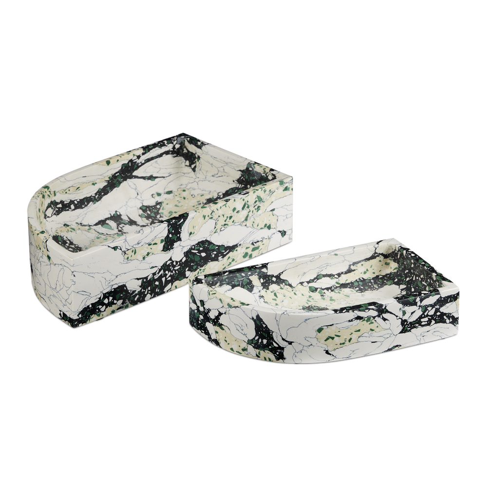 Fossey Asymmetrical Tray Set of 2.