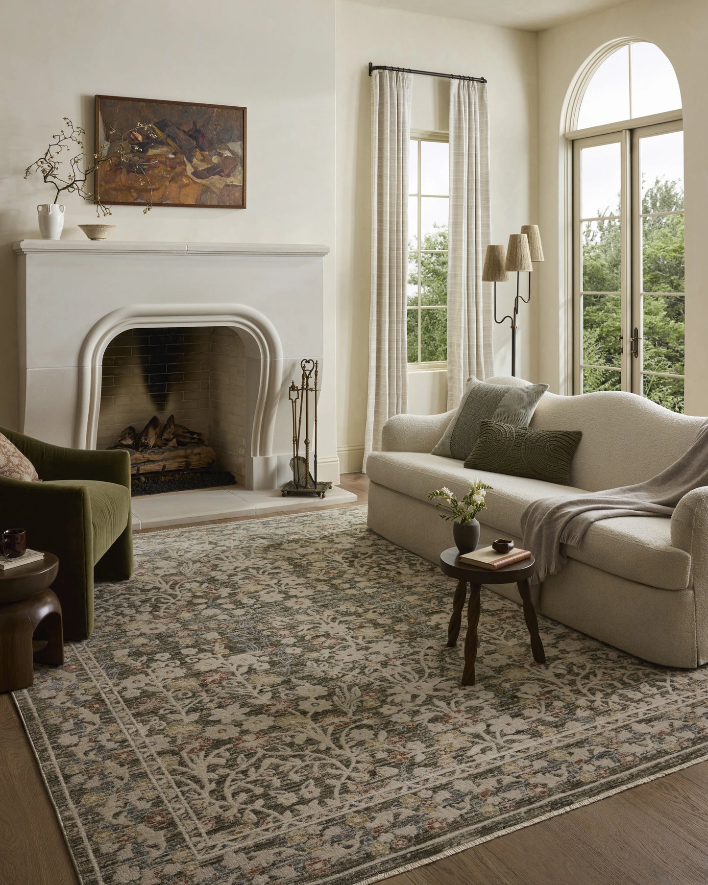 Loloi Clarisse Olive / Multi 5'-1" x 7'-6" Area Rug