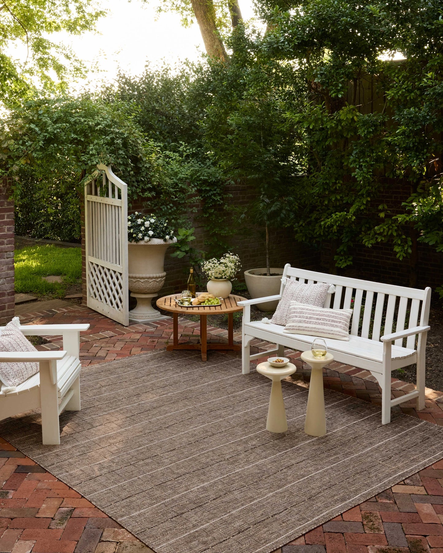 Loloi Birch Natural / Bark 3'-6" x 5'-6" Indoor/Outdoor Area Rug