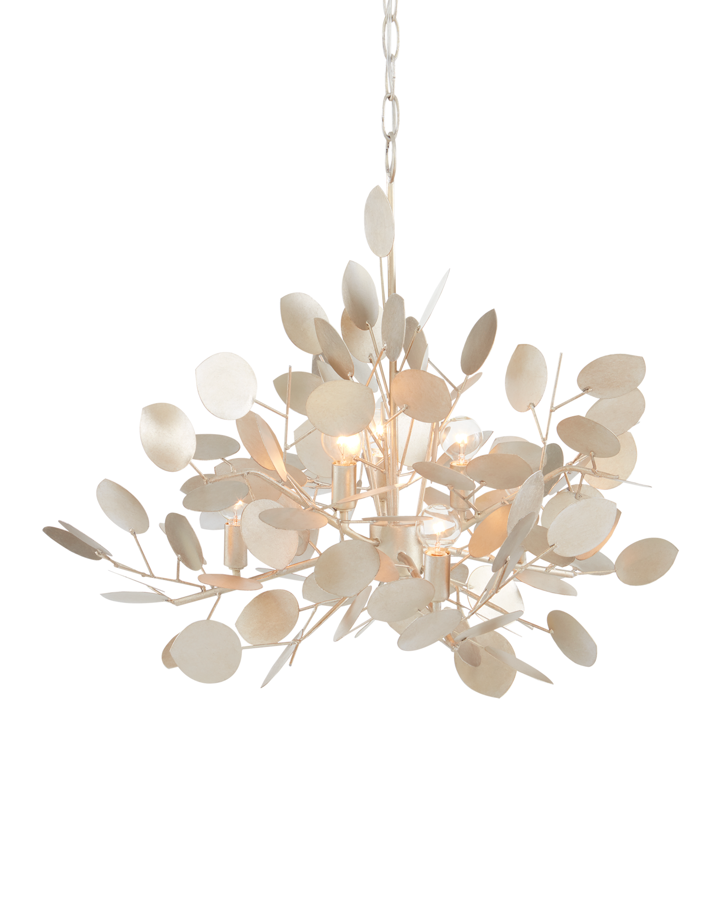 Lunaria Large Silver Chandelier - Thumbnail 4