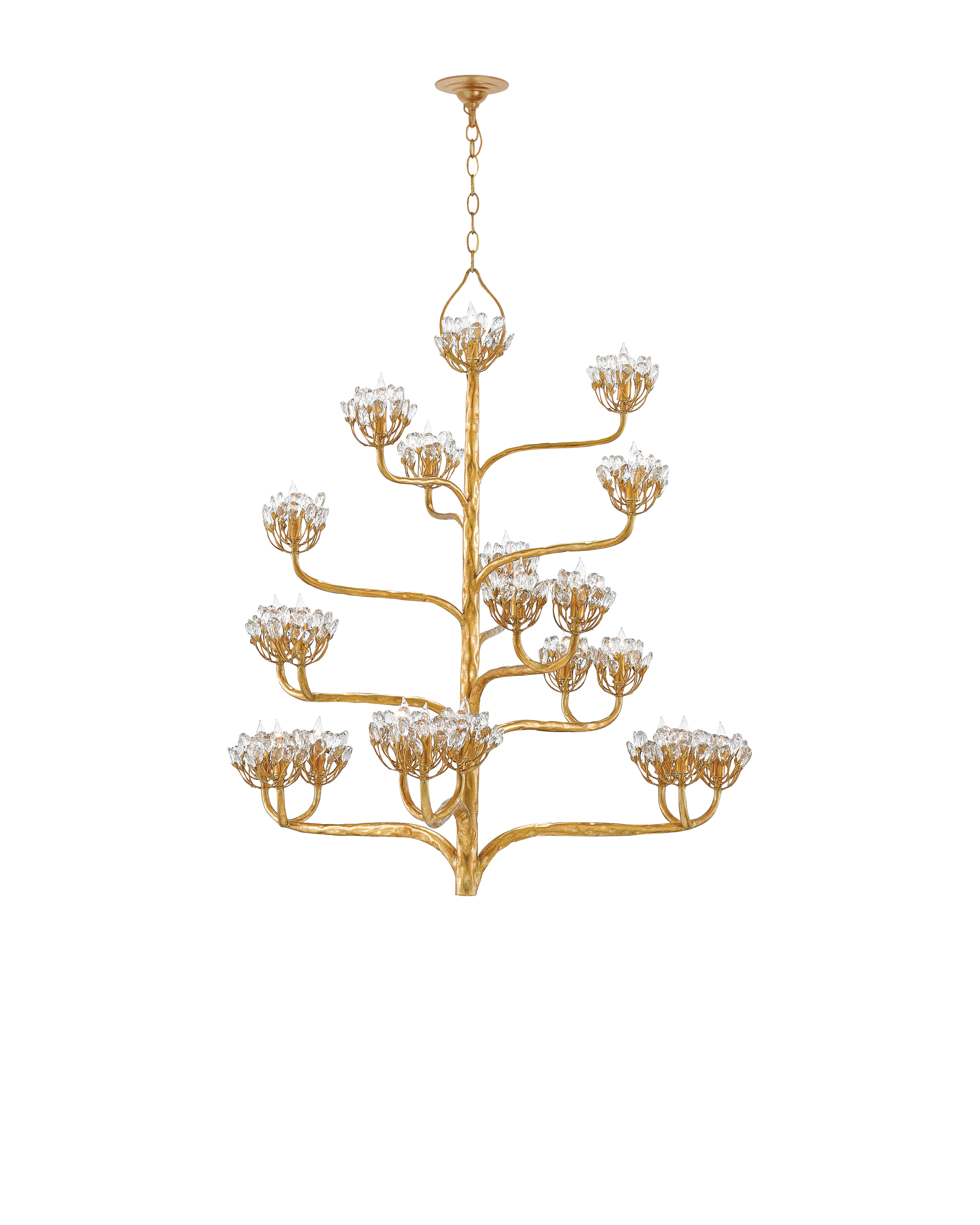 Agave Americana Gold Chandelier - Thumbnail 4