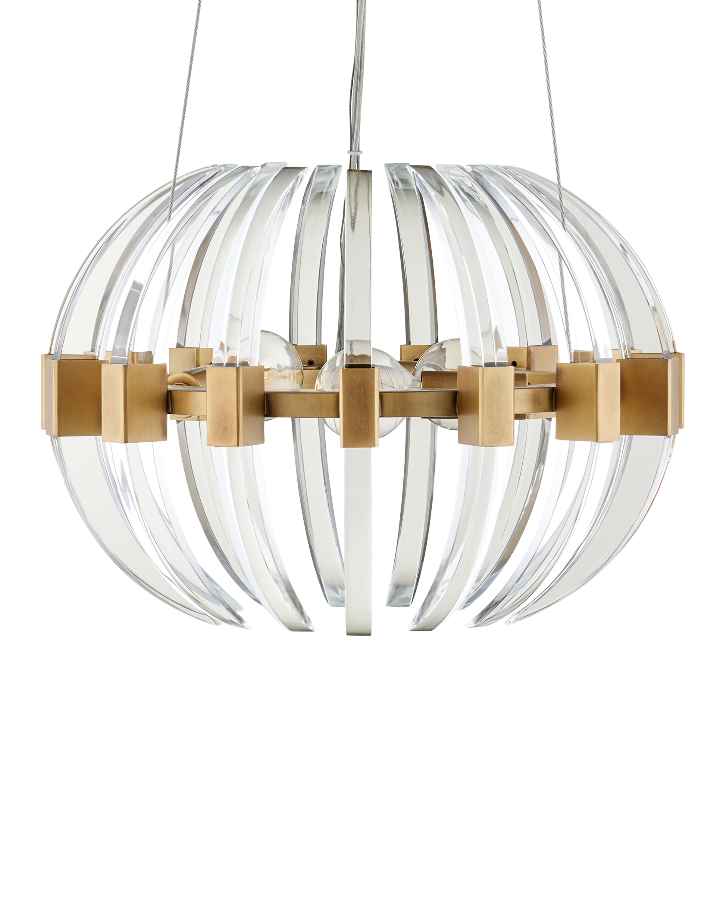 Coquette Brass Chandelier - Thumbnail 2