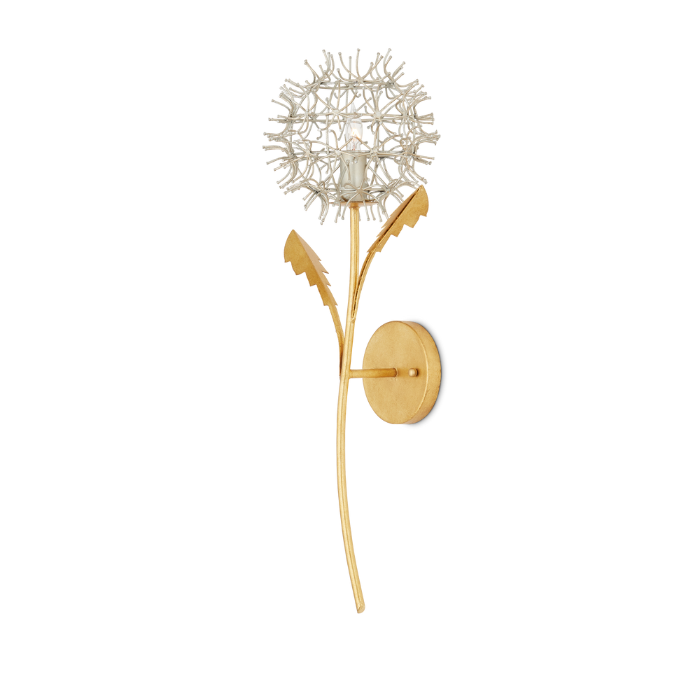 Dandelion Silver & Gold Wall Sconce