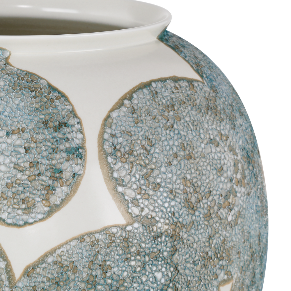 
                      
                        Bloom Blue & Ivory Vase.
                      
                    