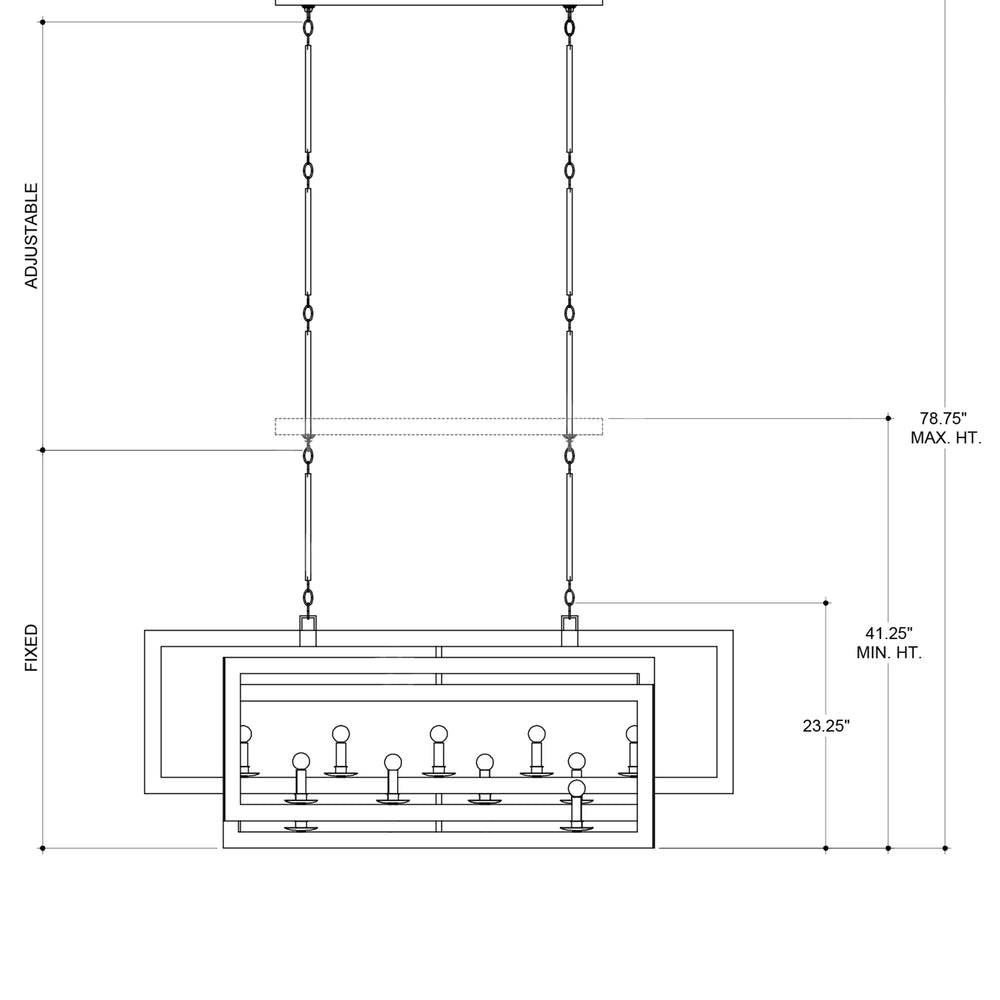 
                      
                        Middleton Rectangular Bronze Chandelier
                      
                    