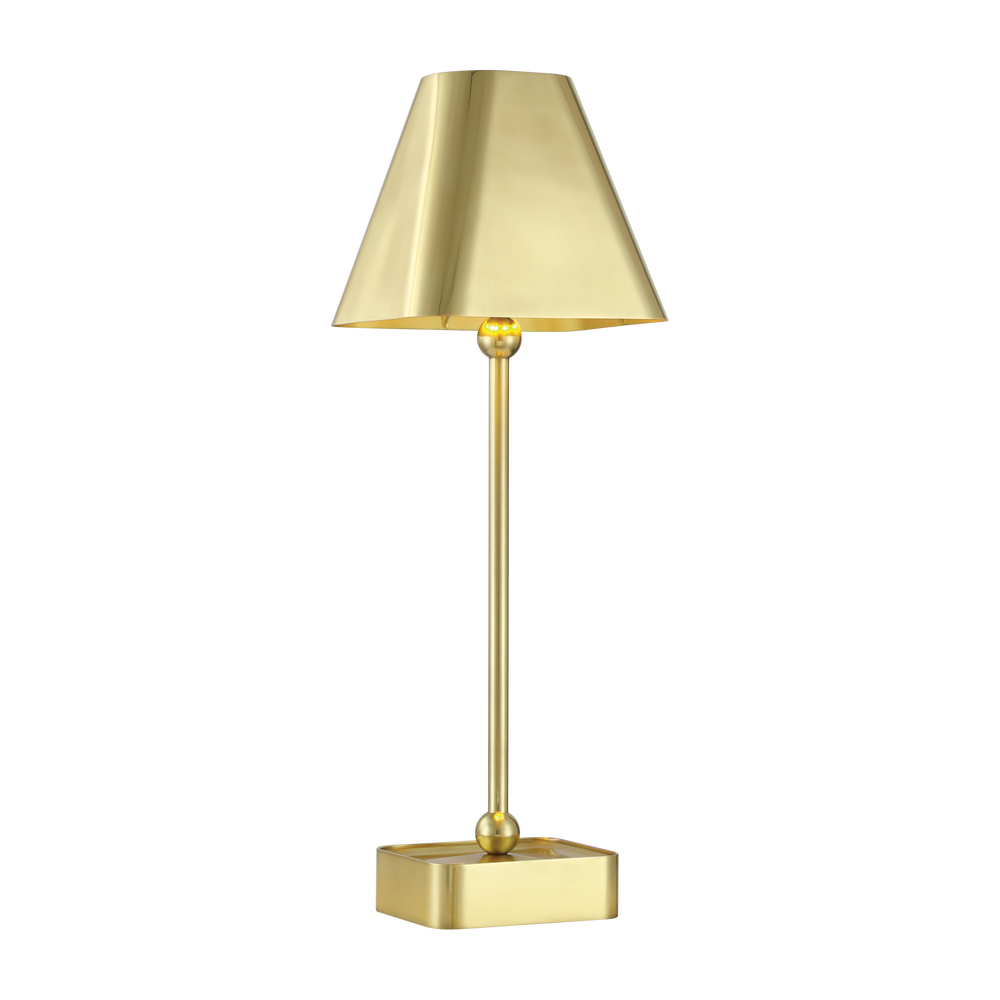Gadabout Brass Cordless Table Lamp.