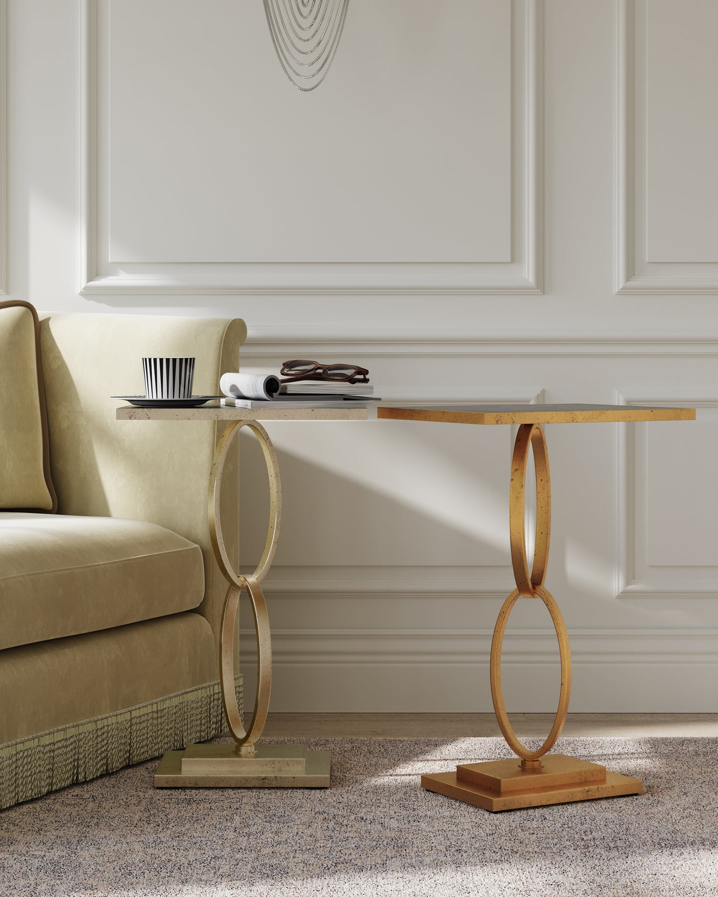 Bangle Champagne Accent Table