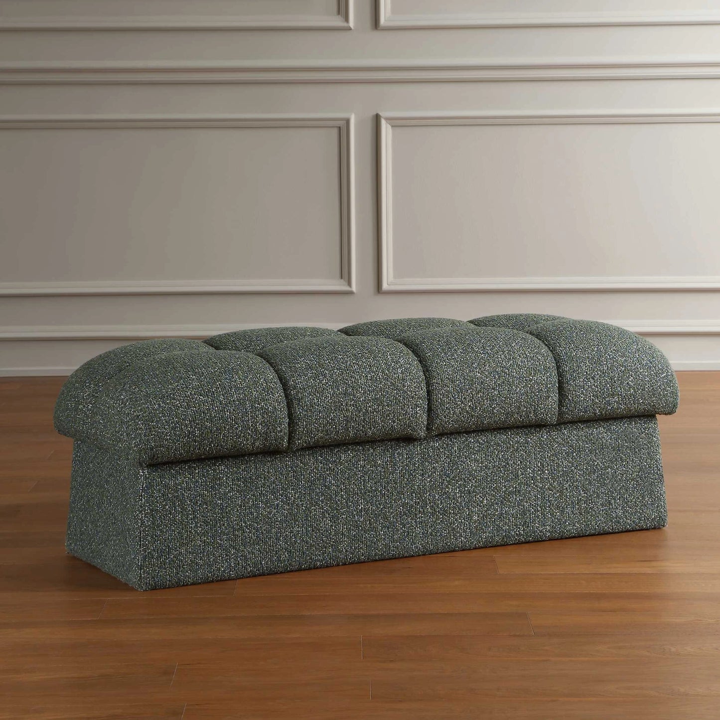 Uttermost Harlem Moss Green/ Lake Blue Bench