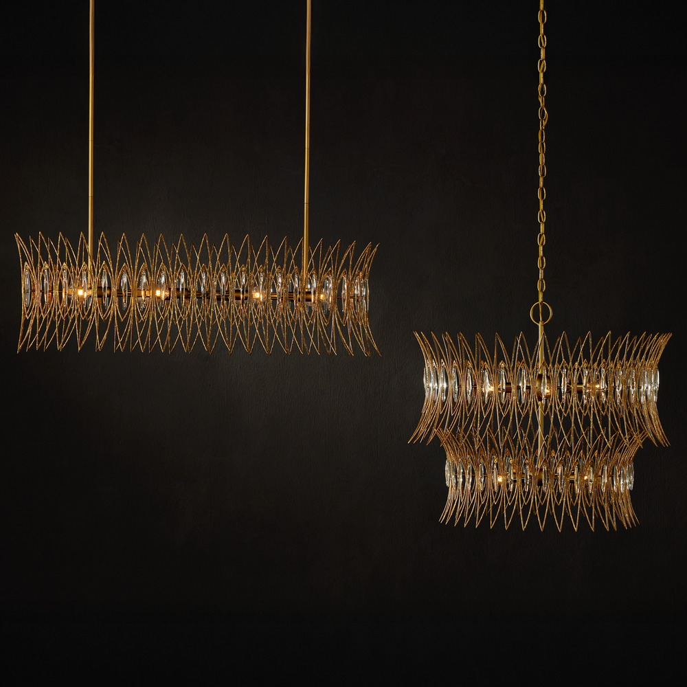 
                      
                        Marquise Medium Gold Chandelier
                      
                    