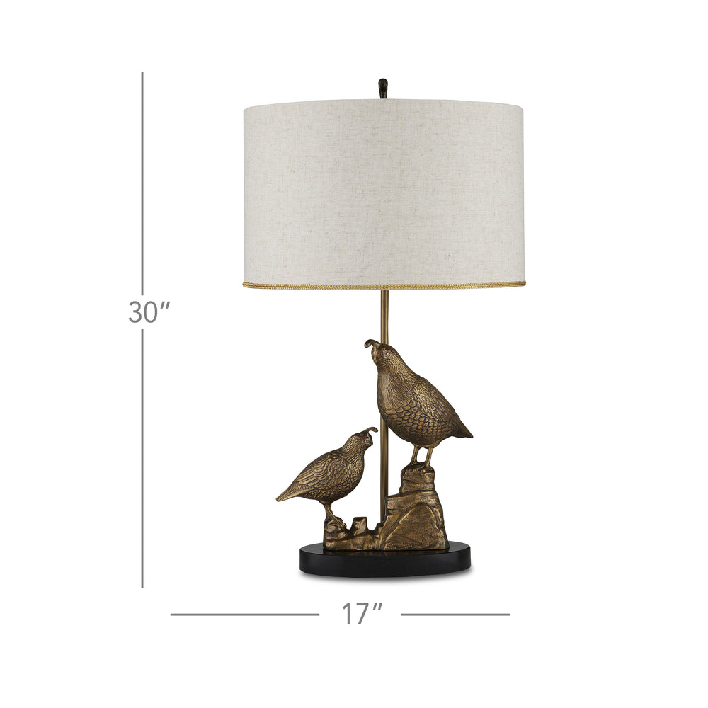 
                      
                        Codorniz Brass Table Lamp.
                      
                    