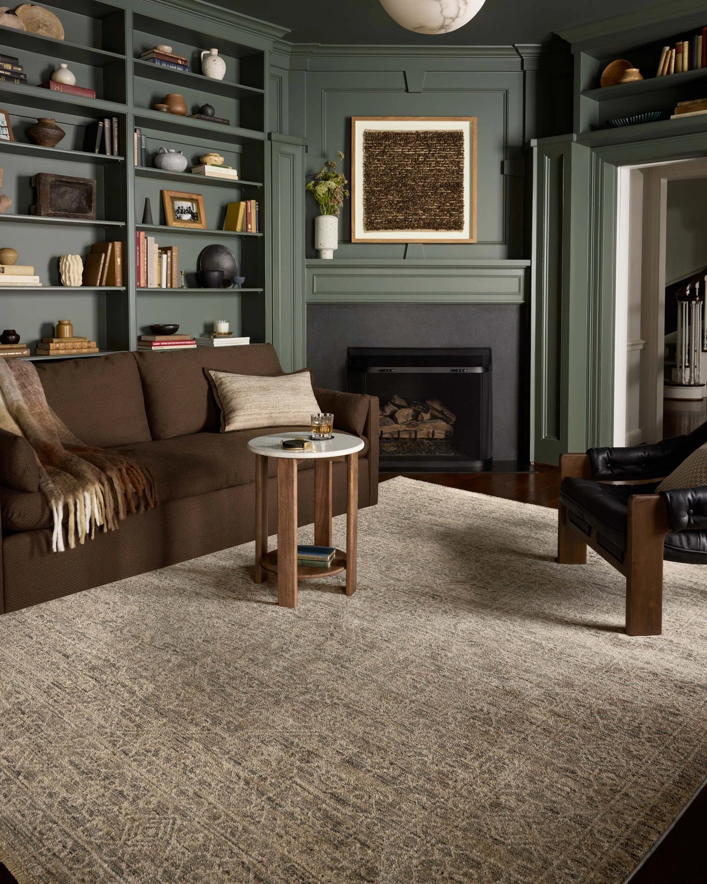 Loloi Newman Slate / Natural 2'-7" x 10'-0" Runner Rug