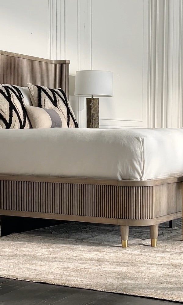 
                      
                        Everett King Bed with Wooden Tambour Panels
                      
                    