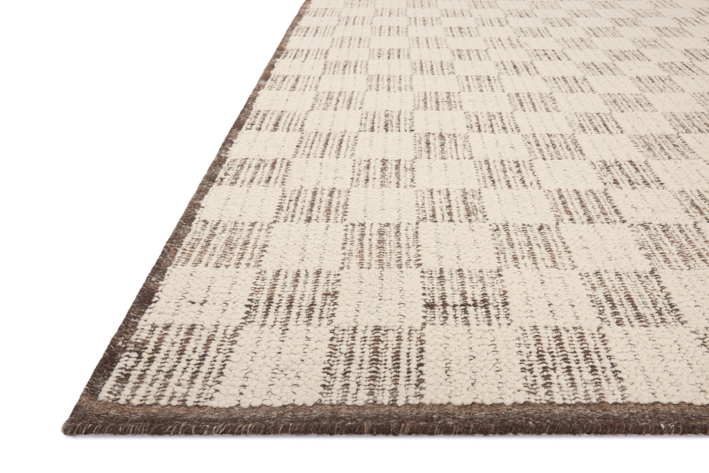 Brigette Romanek x Loloi Knox Ivory / Mocha 4'-0" x 6'-0" Accent Rug