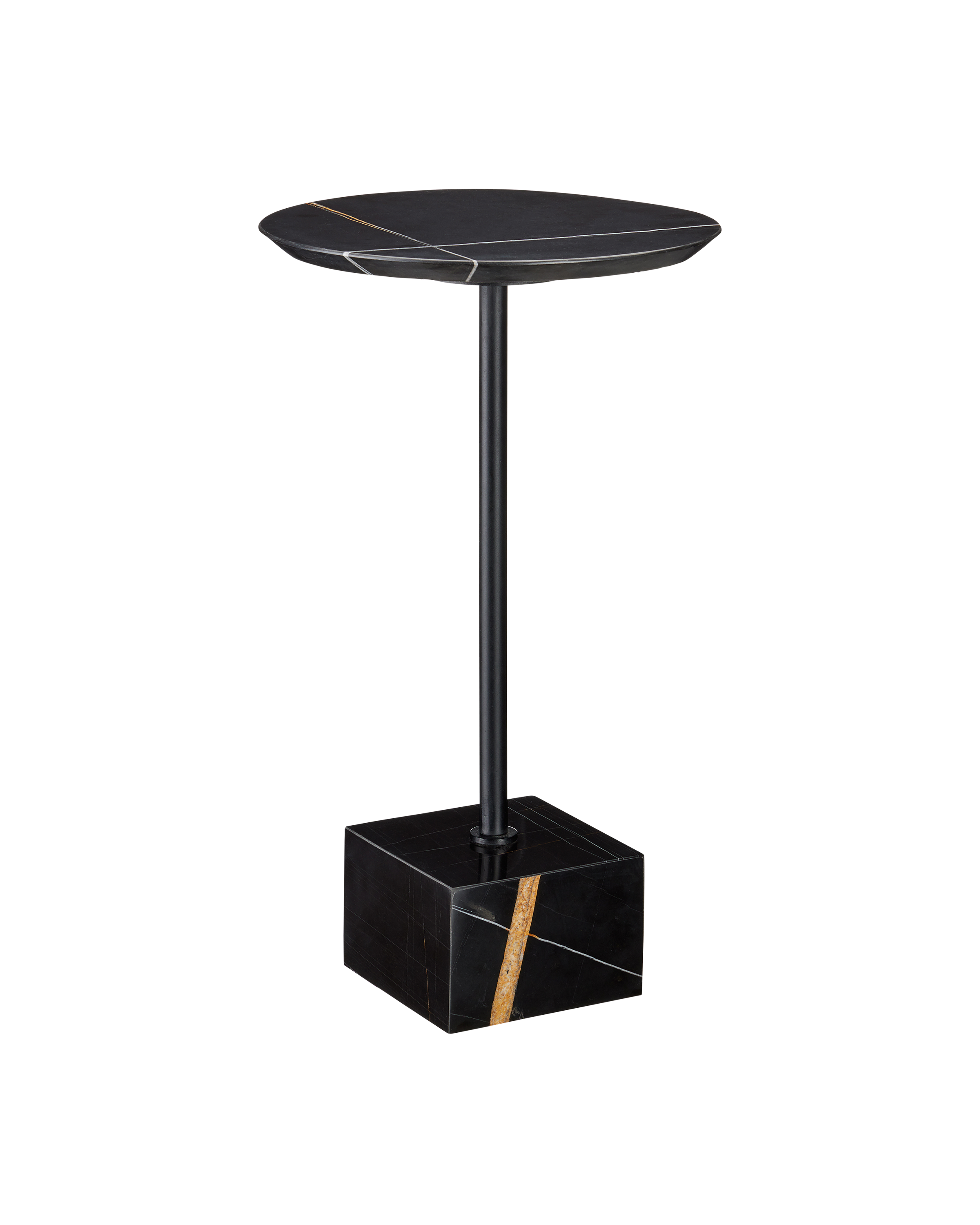 Prado Black Marble Drinks Table