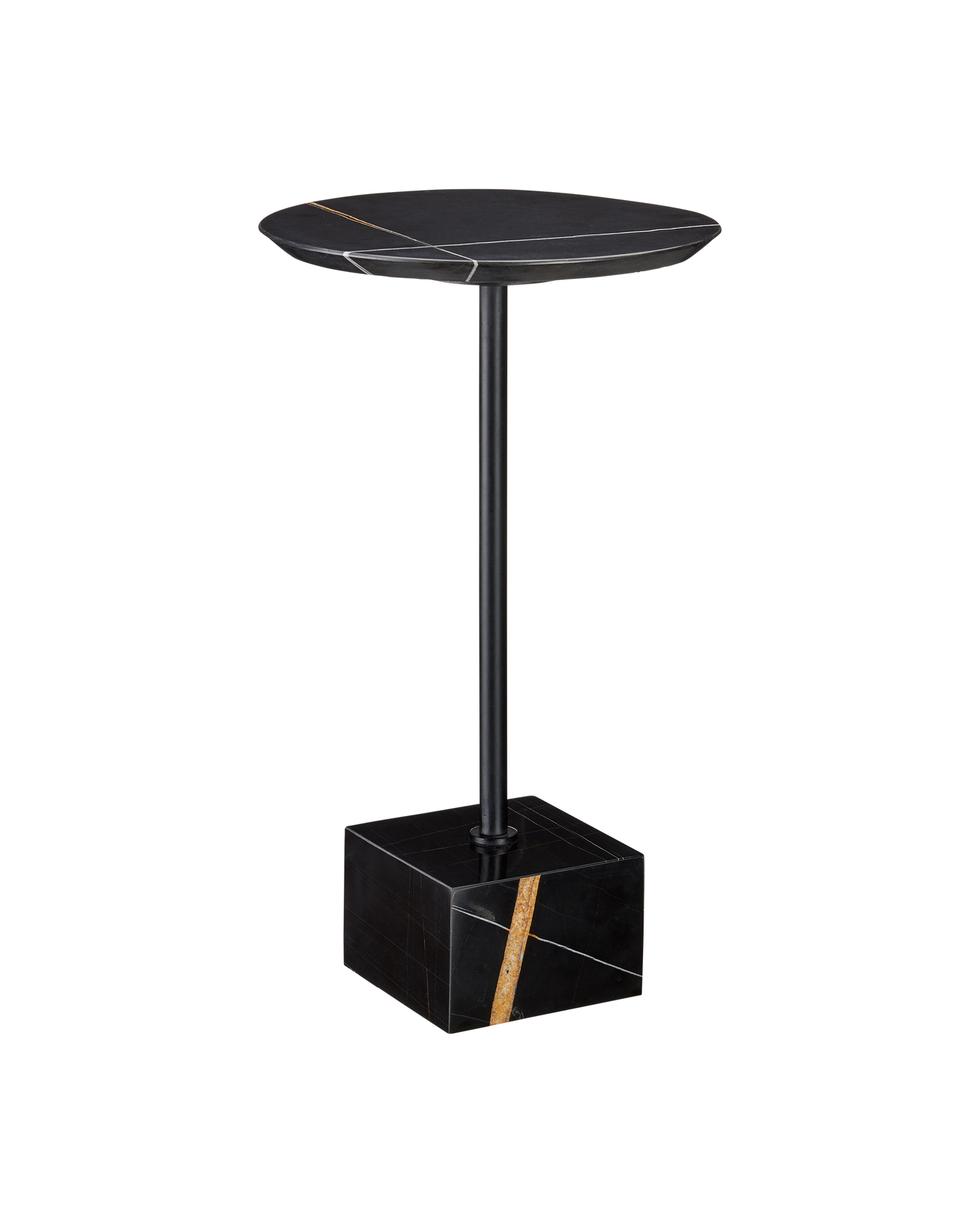 Prado Black Marble Drinks Table