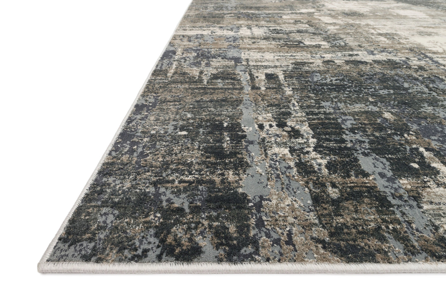 Loloi Cascade Ivory / Charcoal 2'-7" x 12'-0" Runner Rug