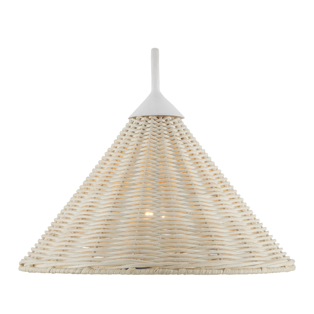 
                      
                        Basket White Swing-Arm Wall Sconce.
                      
                    