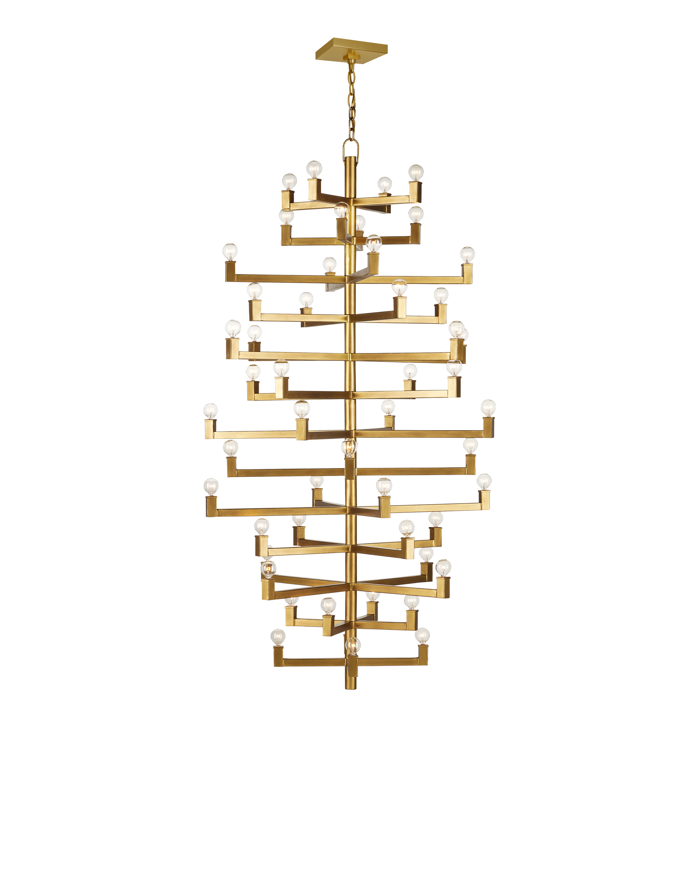 Andre Grande Brass Chandelier - Thumbnail 3