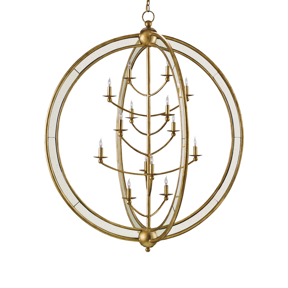 Aphrodite Gold Orb Chandelier