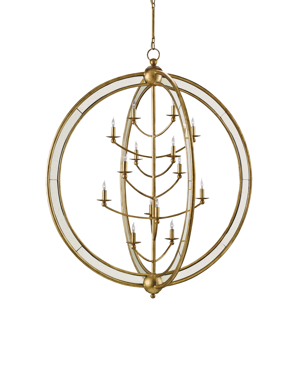 Aphrodite Gold Orb Chandelier