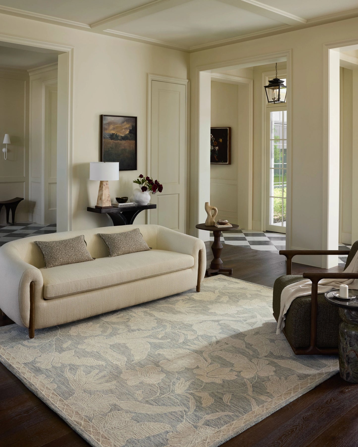 Loloi Lenore Blue / Natural 2'-6" x 7'-6" Runner Rug