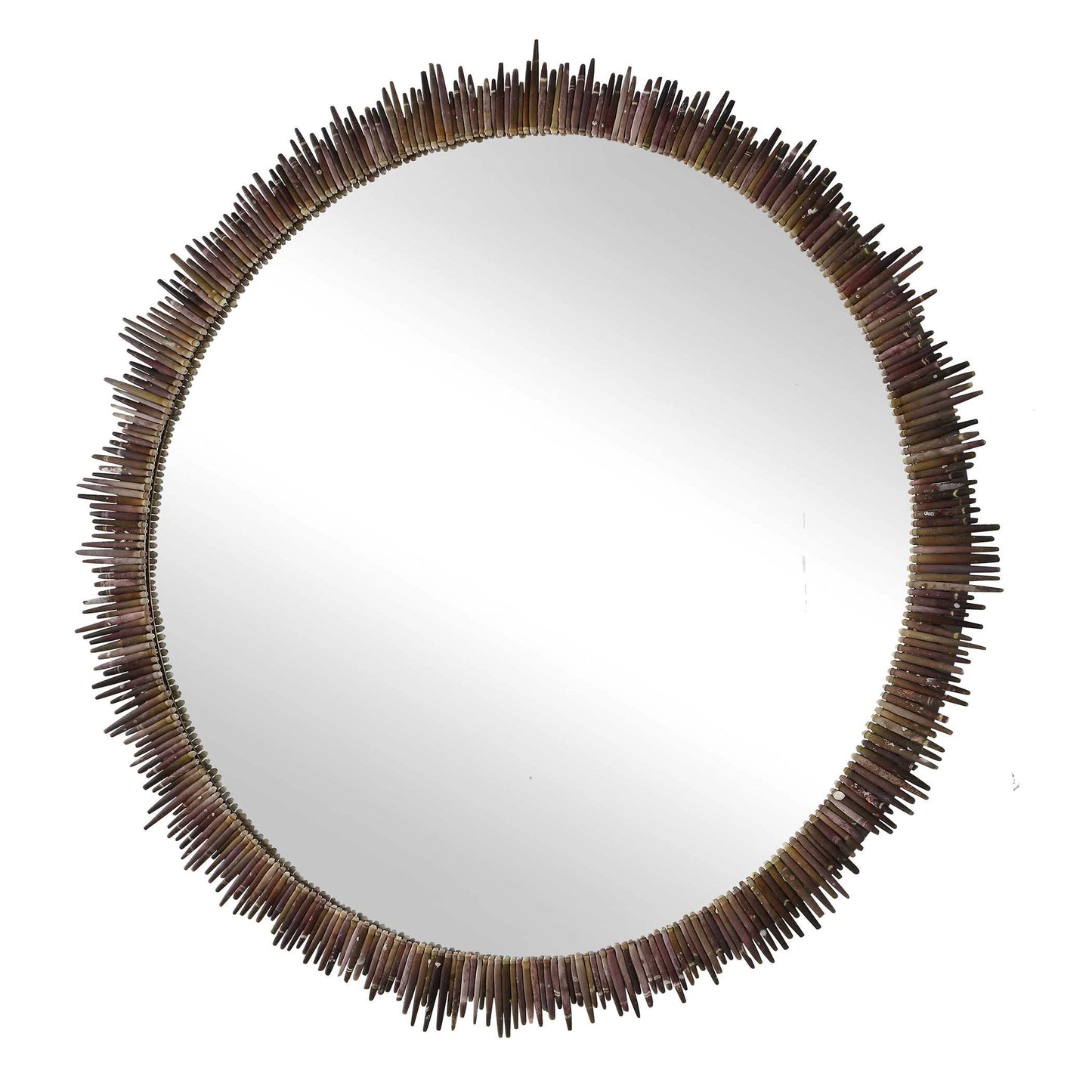 Uttermost Tiger Sea Urchin Round Mirror