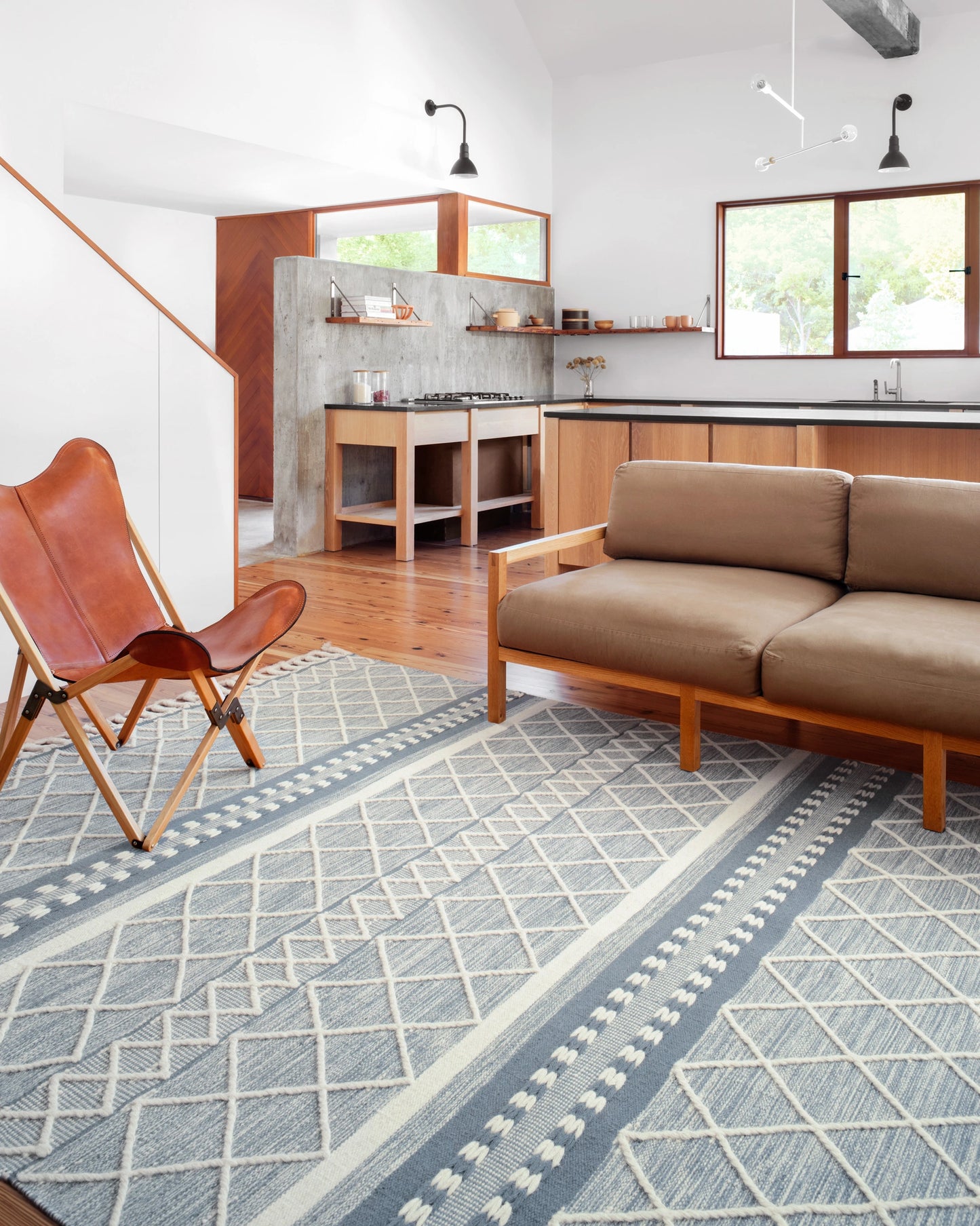 Loloi Sawyer Teal 7'-6" x 9'-6" Area Rug