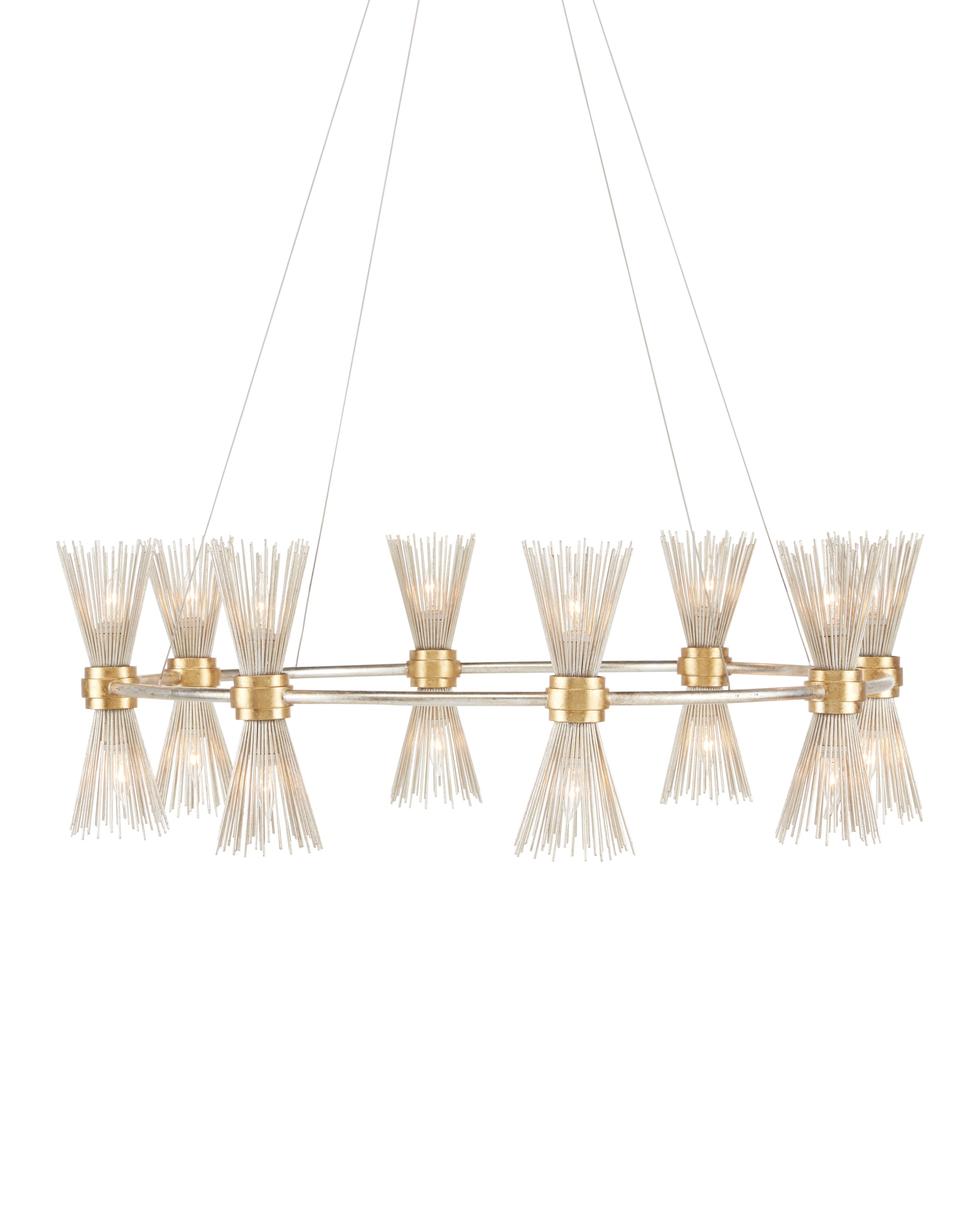 Novatude Gold & Silver Chandelier - Thumbnail 2