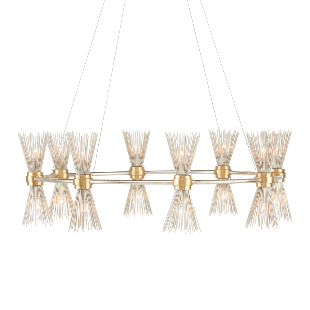 Novatude Gold & Silver Chandelier