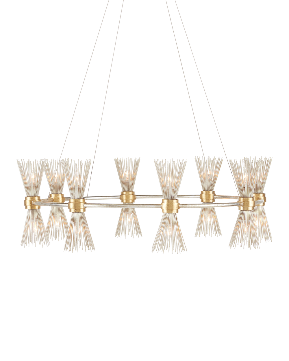 Novatude Gold & Silver Chandelier