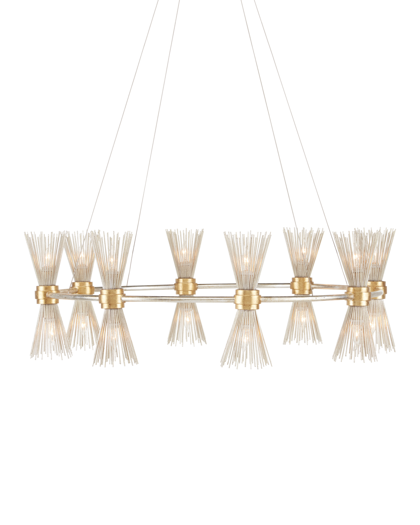 Novatude Gold & Silver Chandelier