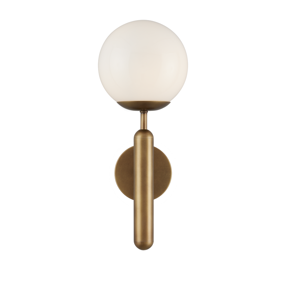 
                      
                        Barbican Single-Light Brass Wall Sconce.
                      
                    