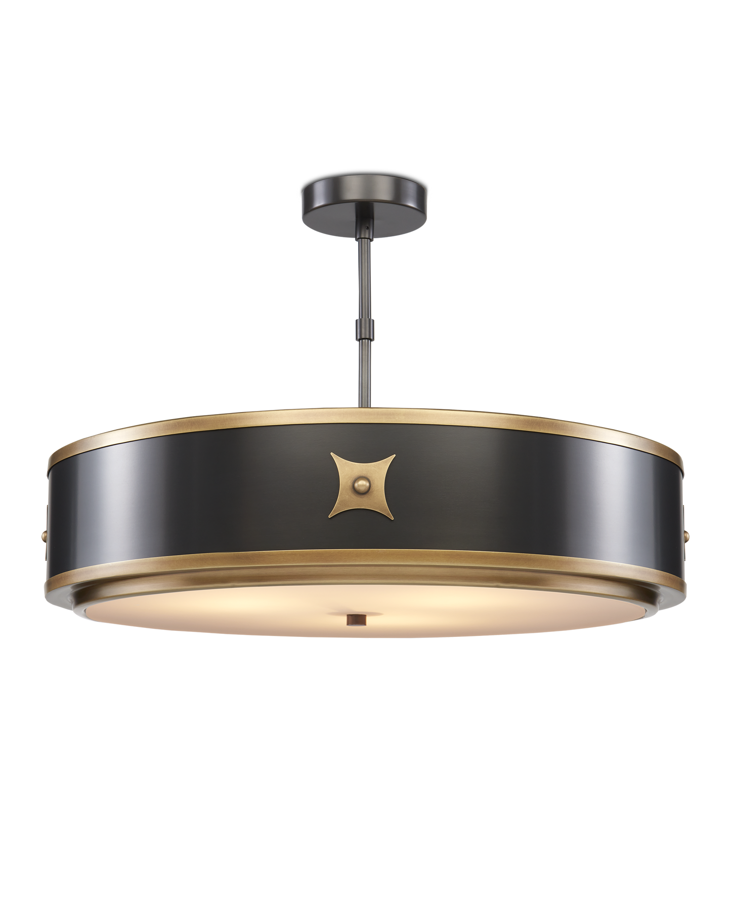 Huntsman Black Semi-Flush Mount.