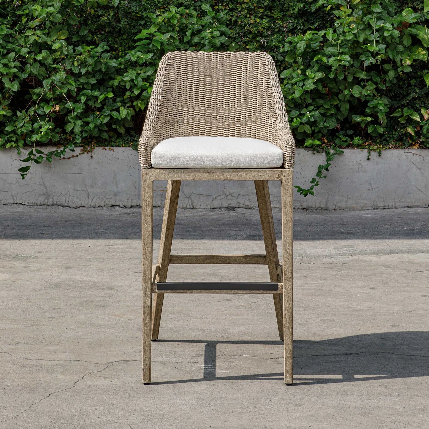 Uttermost Paloma Outdoor Wicker Bar Stool