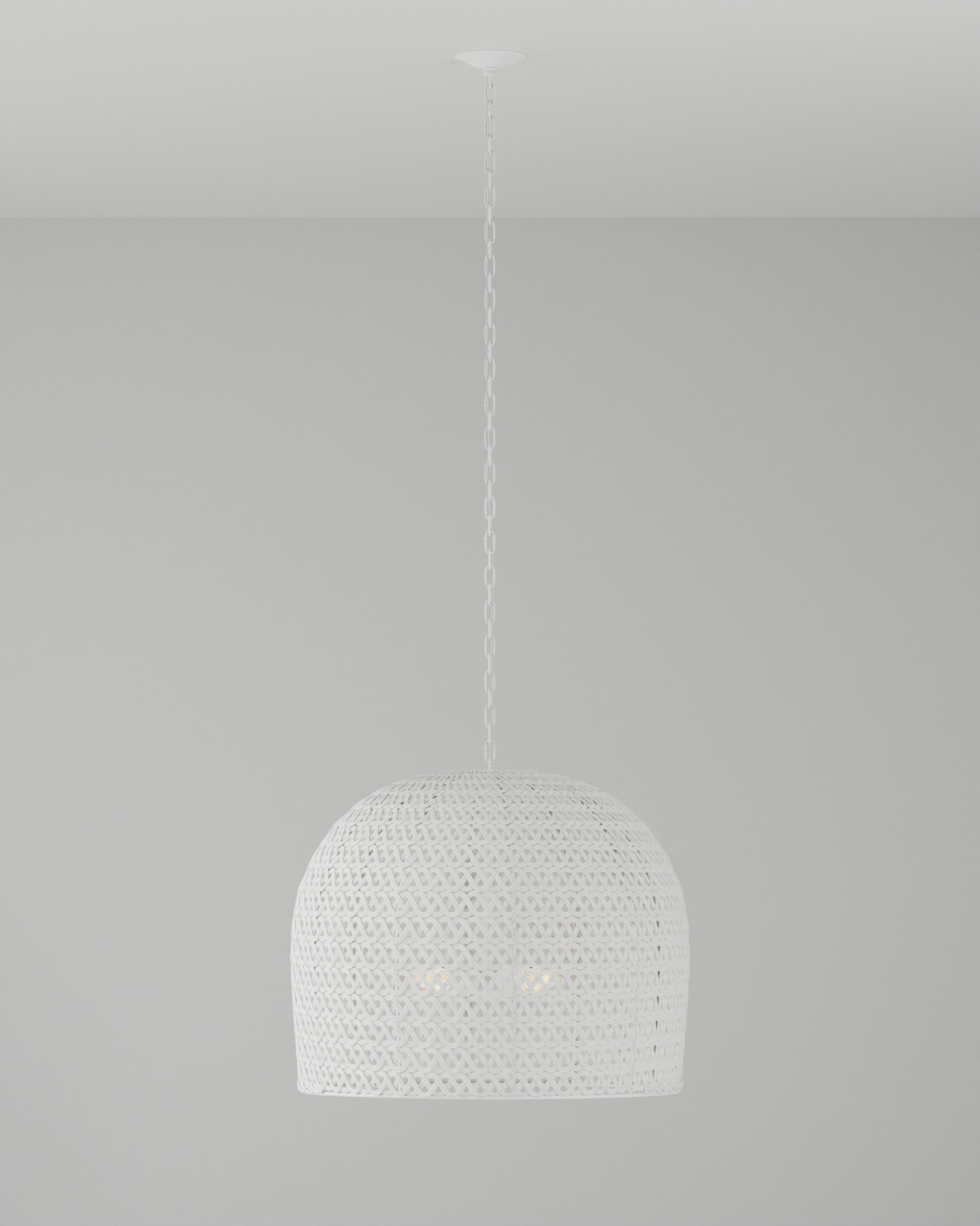 Piero Large White Chandelier - Thumbnail 2