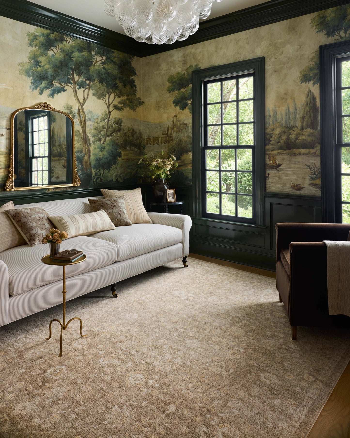 Chris Loves Julia x Loloi Palma Bark / Natural 9'-6" x 13'-1" Area Rug