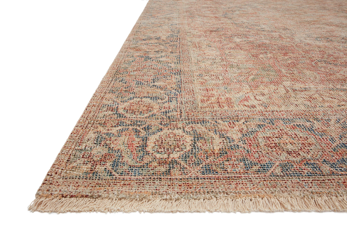 Loloi Priya Brick / Navy 18" x 18" Sample Rug