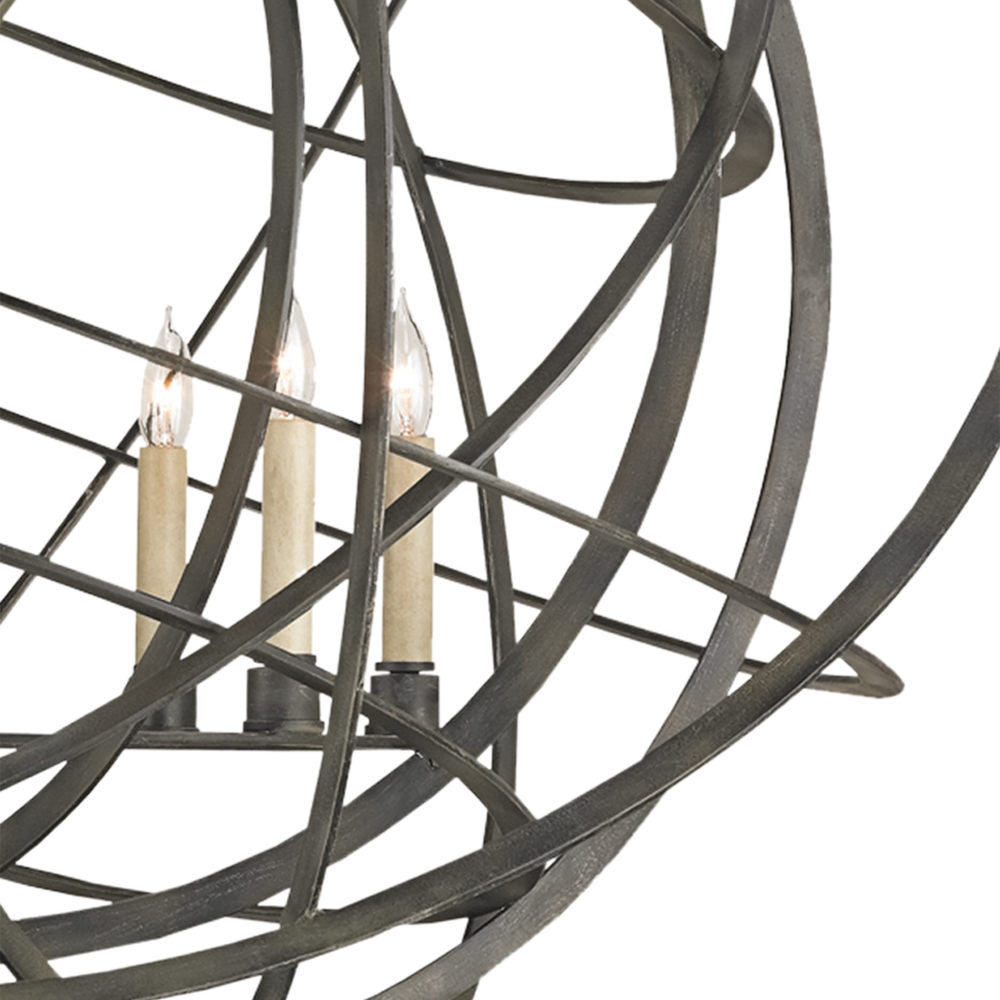 Genesis Black Orb Chandelier