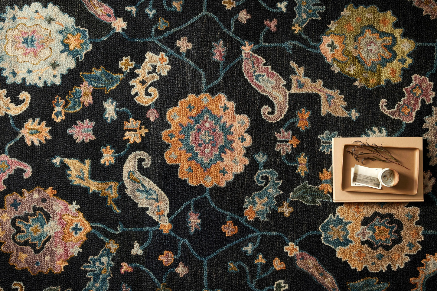 Loloi Padma Black / Multi 8'-6" x 12' Area Rug