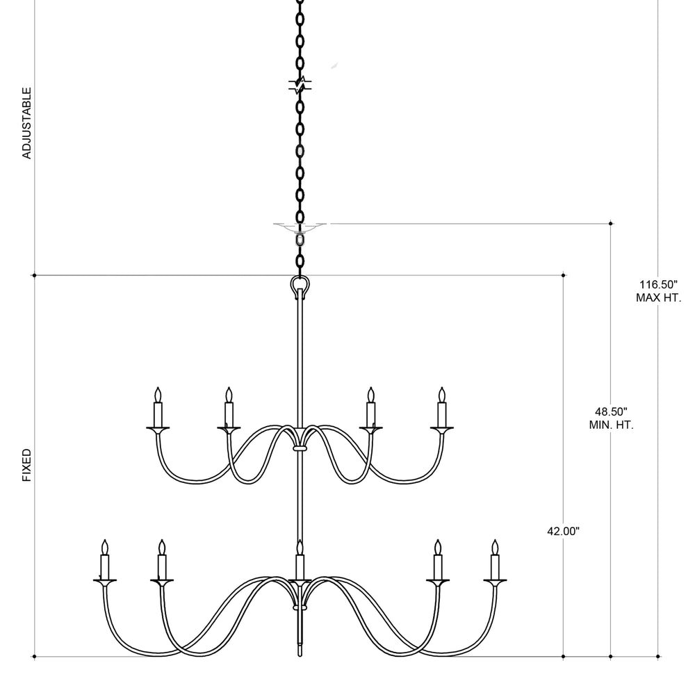 
                      
                        Tirrell Medium Black Chandelier.
                      
                    