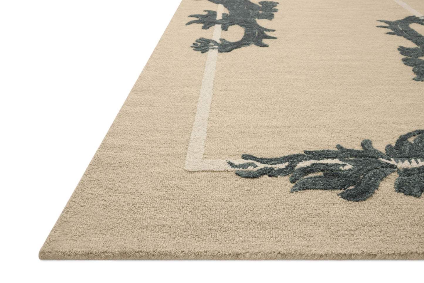 Brigette Romanek x Loloi Romi Oatmeal / Midnight 5'-0" x 7'-6" Area Rug
