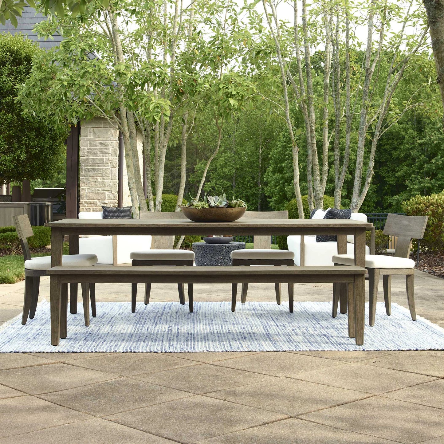 Uttermost Forsyth Dark Gray Outdoor Dining Table