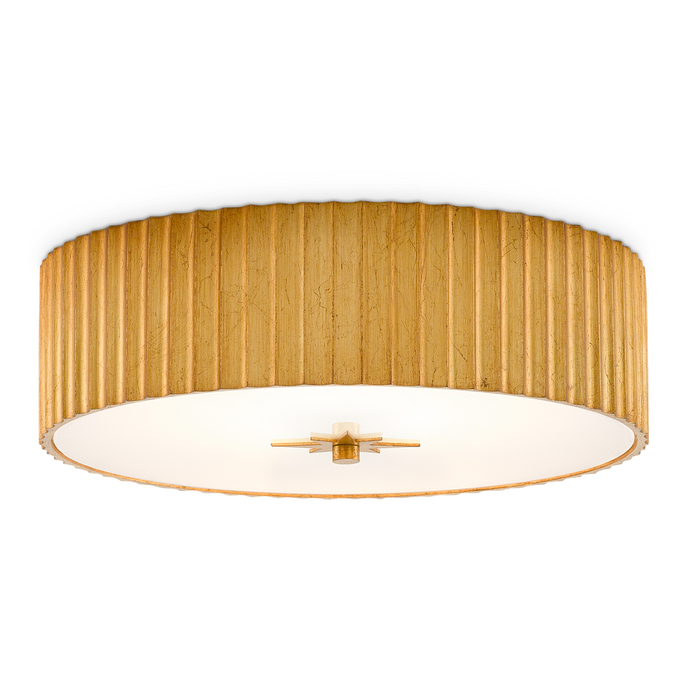 Caravel Gold Flush Mount