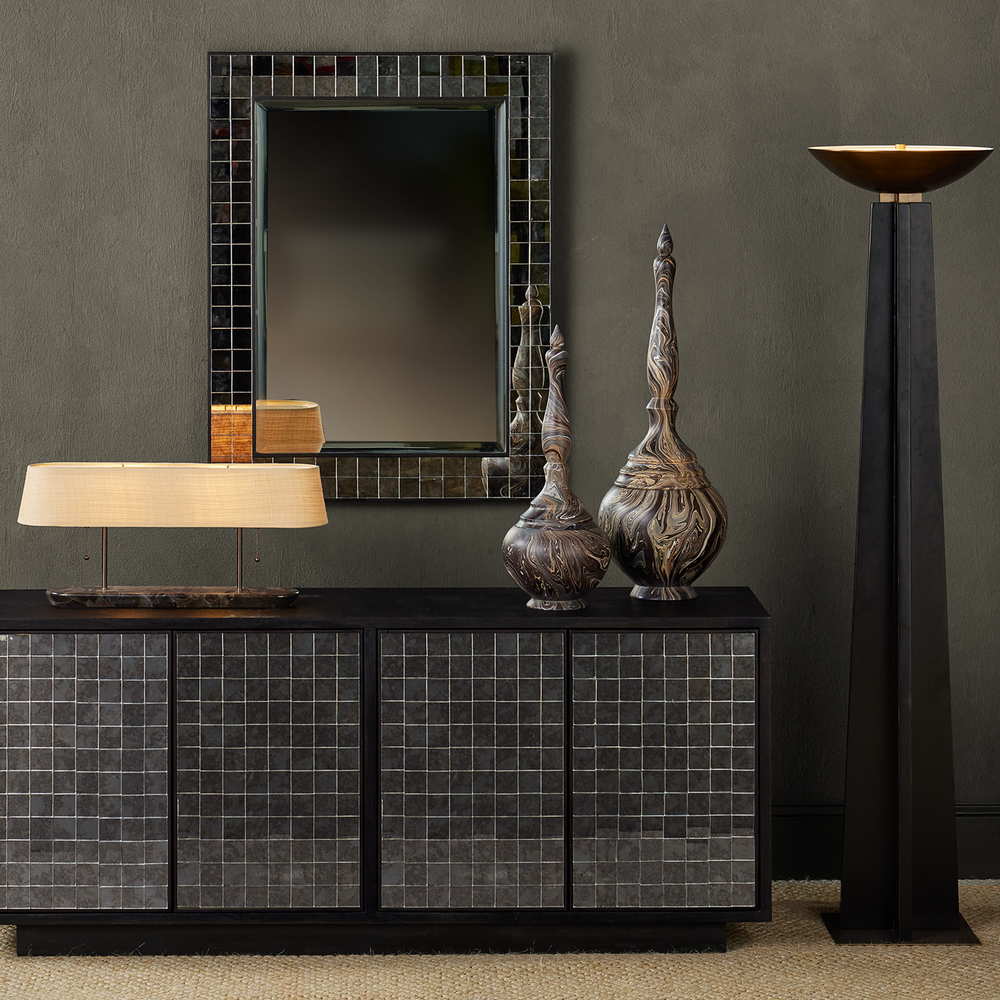 
                      
                        Marbleized Tall Turret Box.
                      
                    