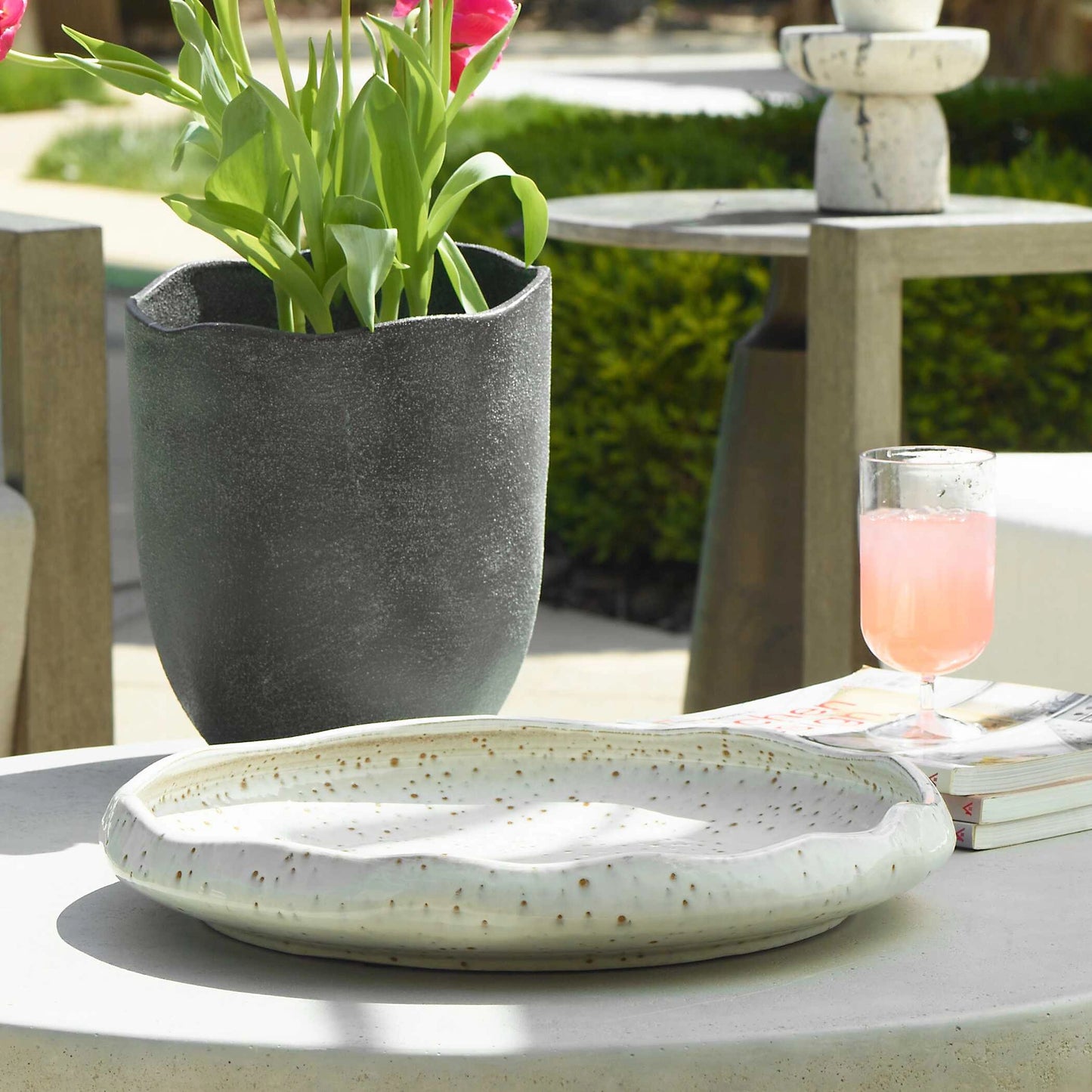Uttermost Stardust Ripple Indoor-Outdoor Bowl
