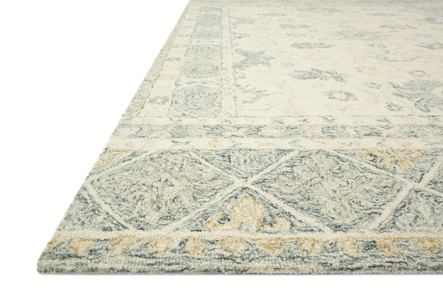 Loloi Norabel Ivory / Slate 3'-6" x 5'-6" Accent Rug