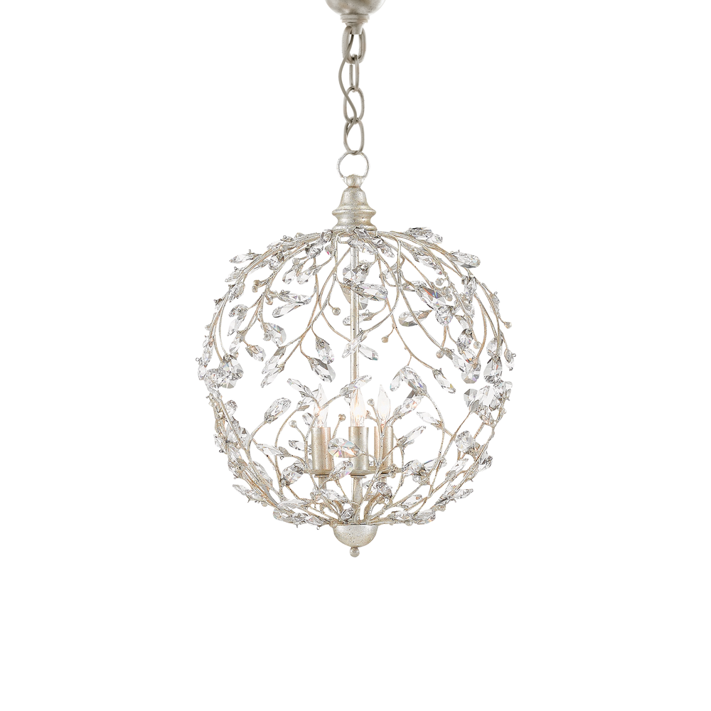 
                      
                        Crystal Bud Silver Orb Chandelier
                      
                    